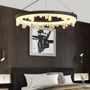 Loft Industry Modern - Black Ice Chandelier